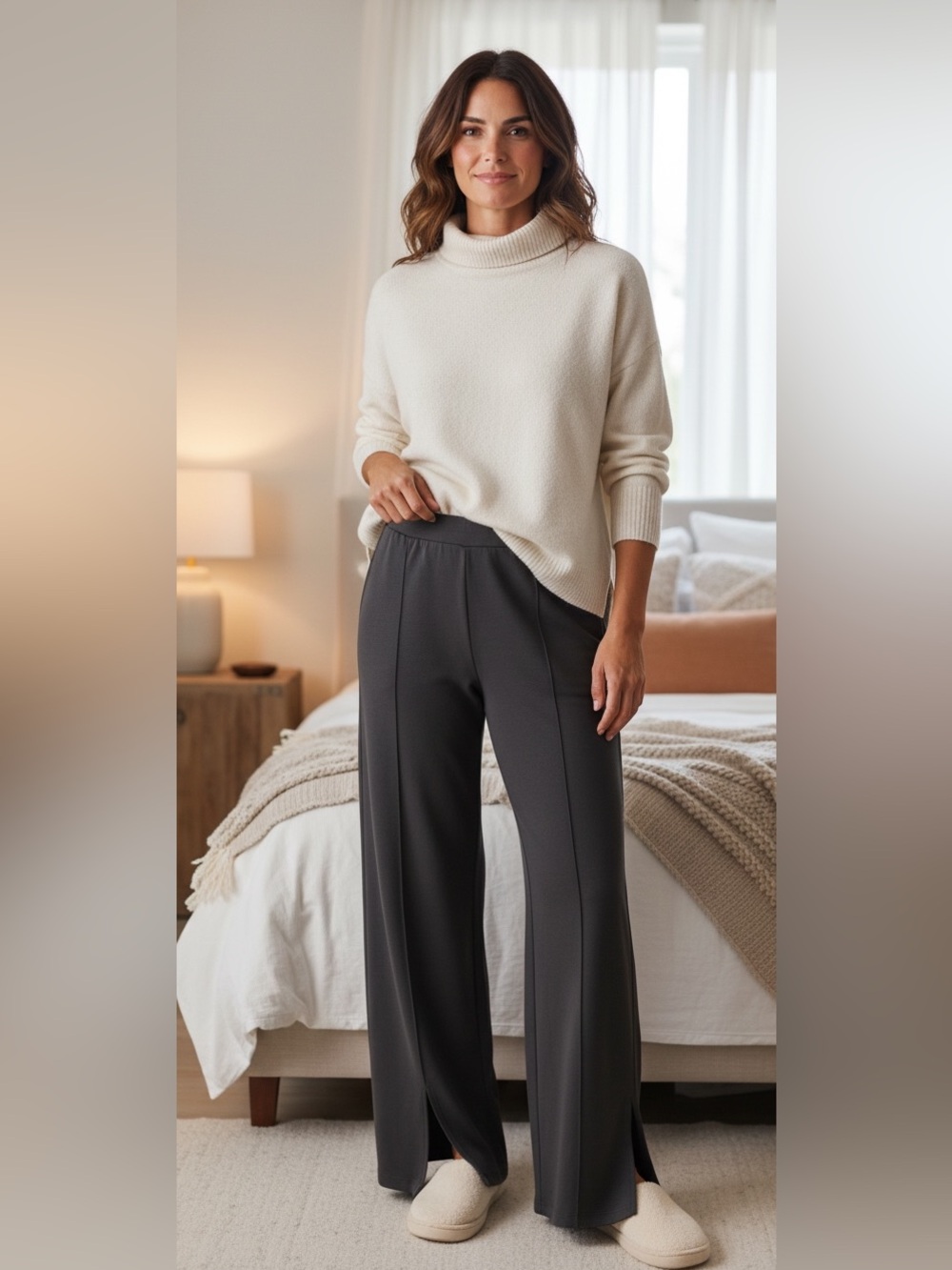 Nation LTD Lincoln Knit Pant Wide-Leg